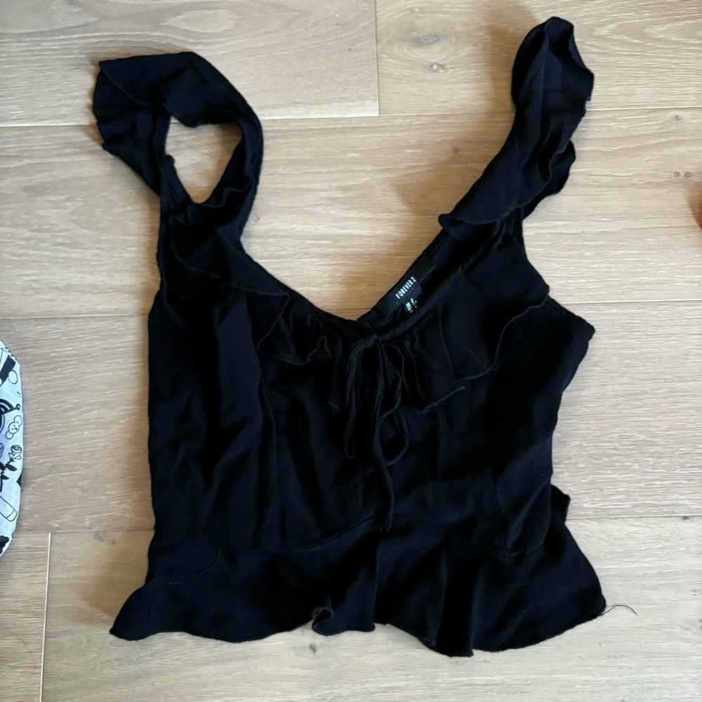 Forever 21 Blouse Black